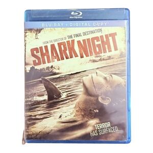 Shark Night Blu-ray + Digital Copy Horror Thriller Shark Attack Movie Excellent